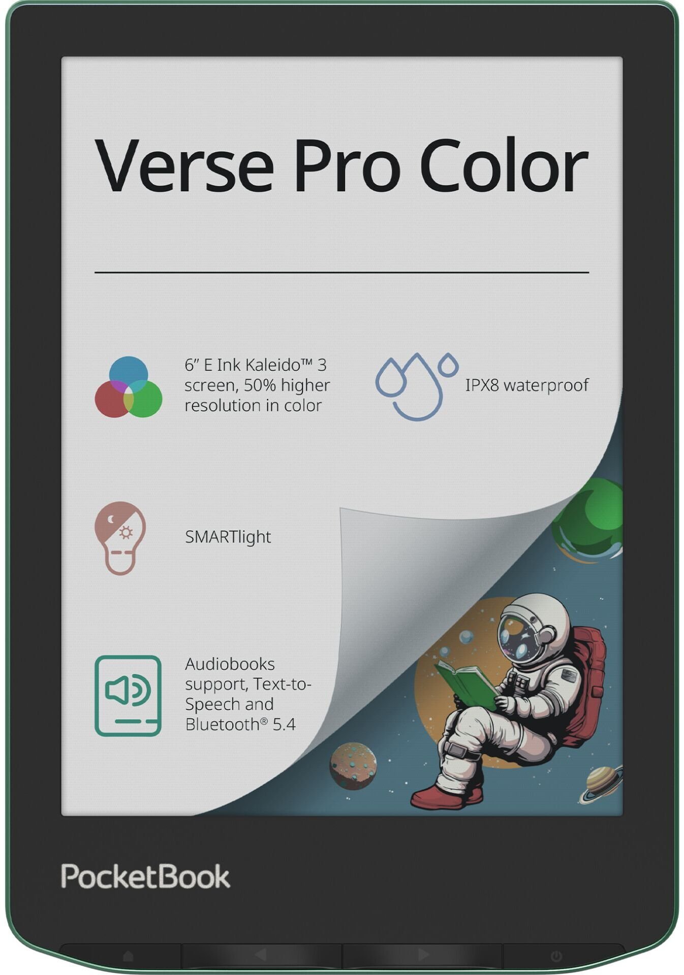 Czytnik PocketBook Verse Pro Color zielony