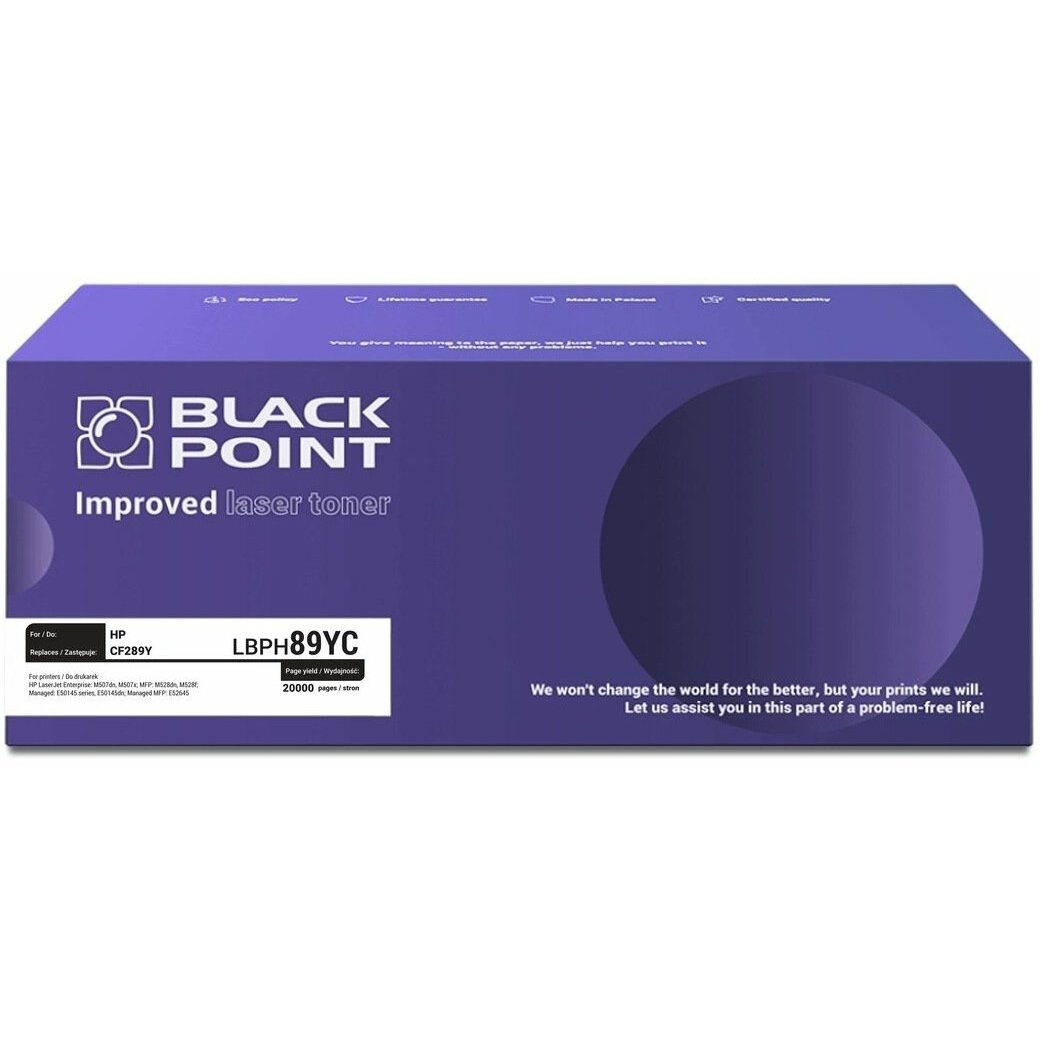 Toner Black Point S+ (HP CF289Y)
