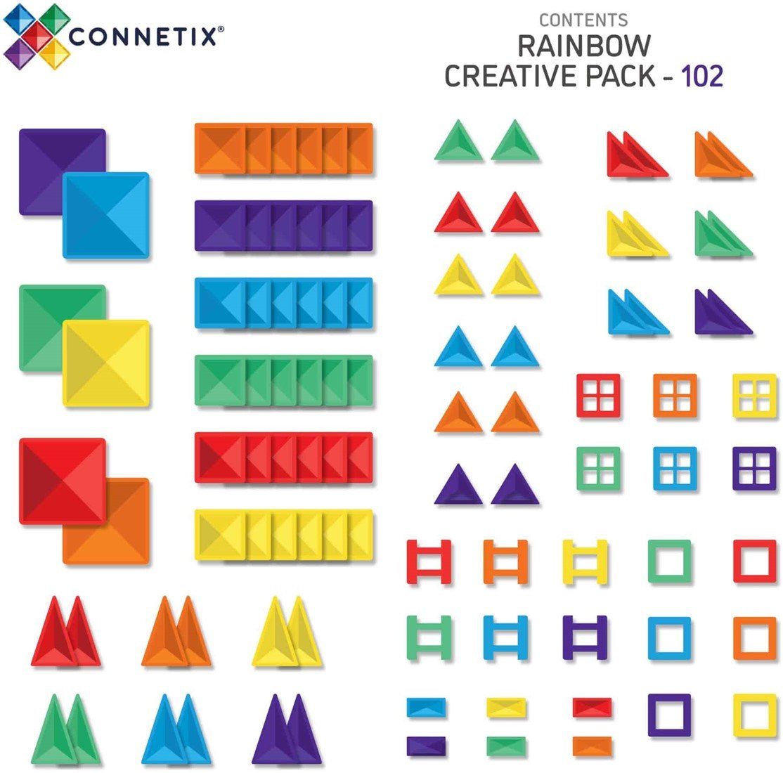 Nefere CONNETIX Rainbow Creative Pack 102
