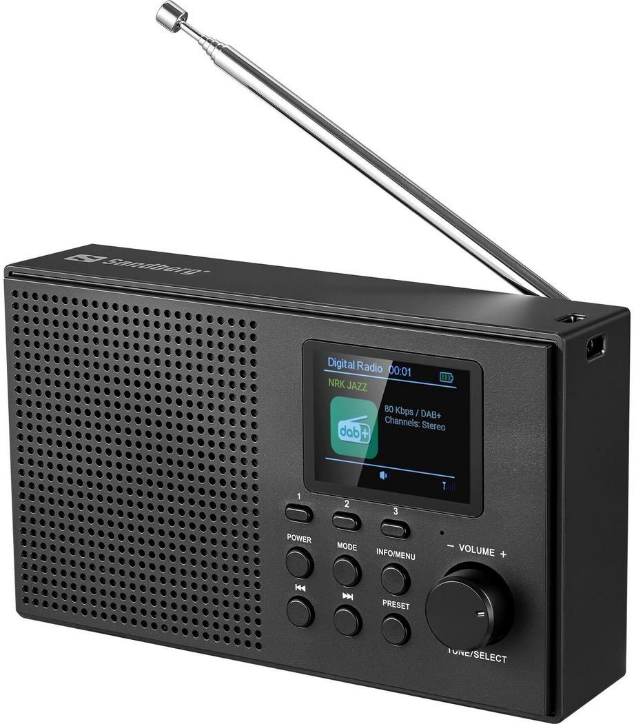 Sandberg Speaker Radio DAB+BT Recharge, přenosné