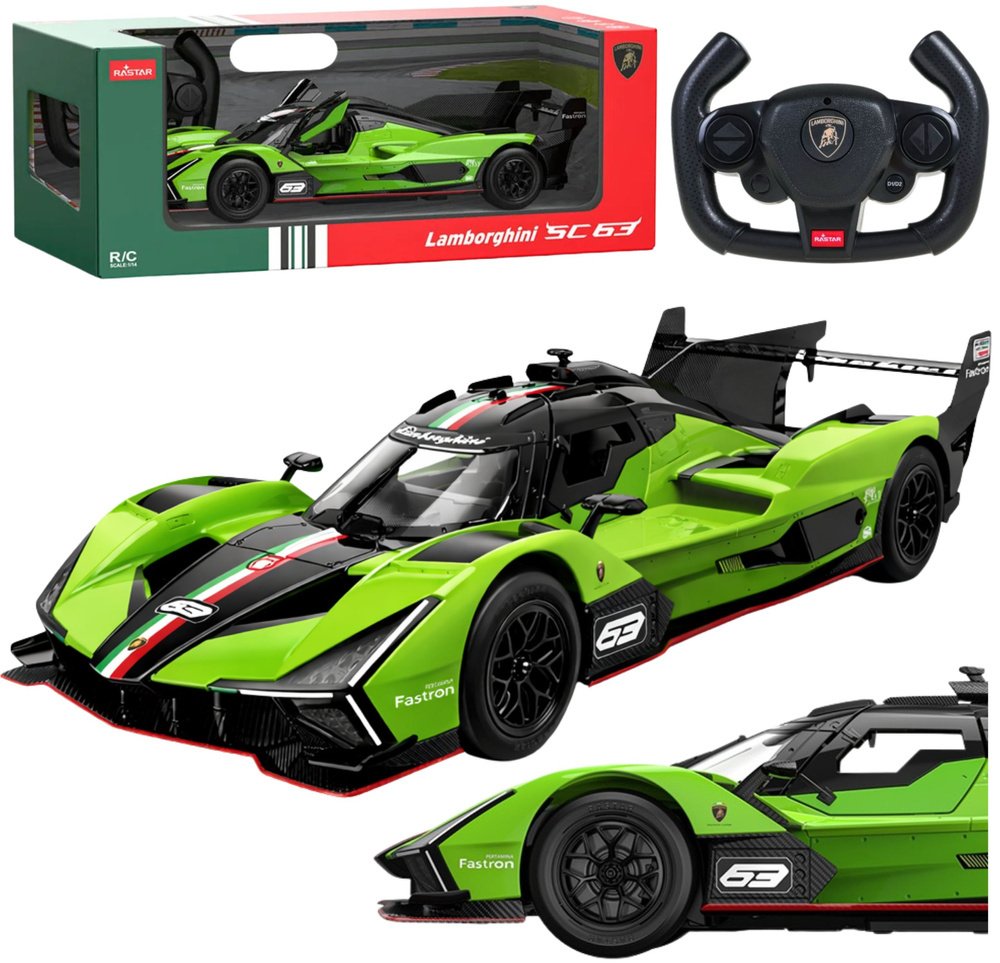 Rastar Auto Wyścigowe Lamborghini SC63 Zdalnie