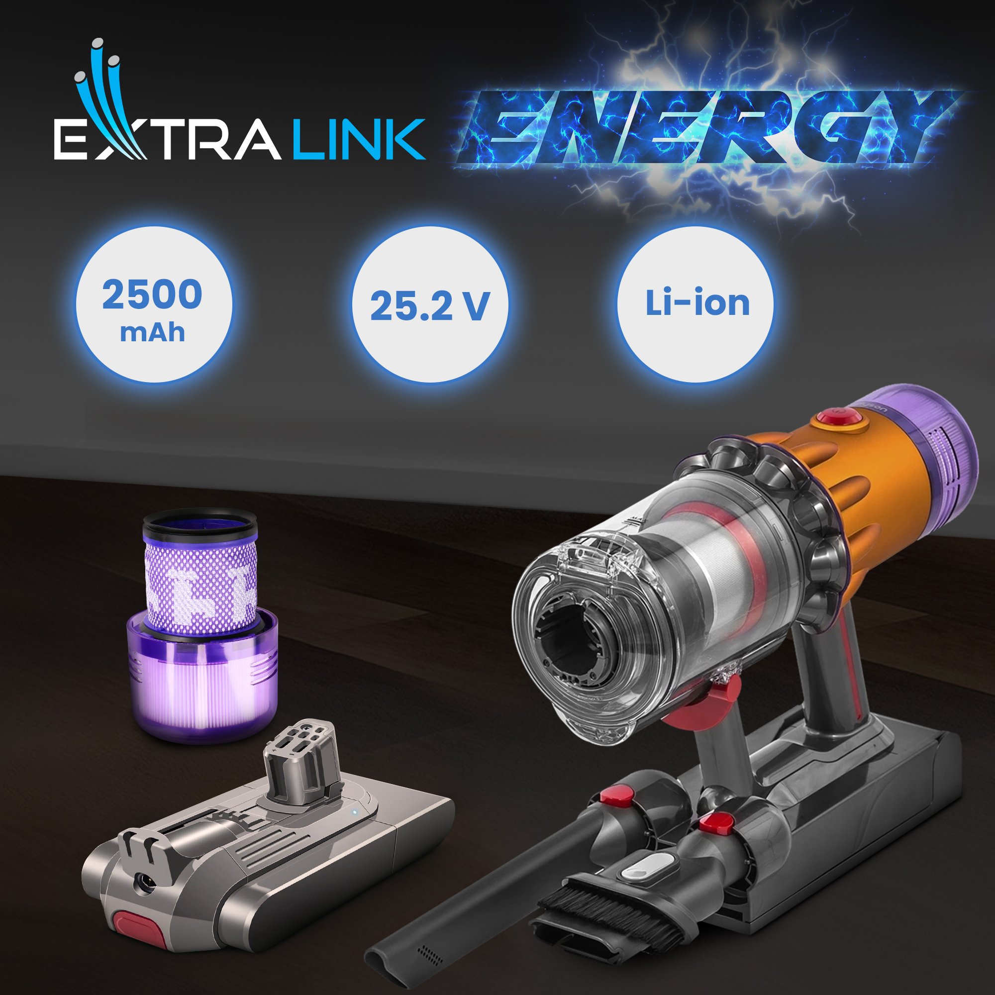Extralink | Filtr + zamiennik baterii