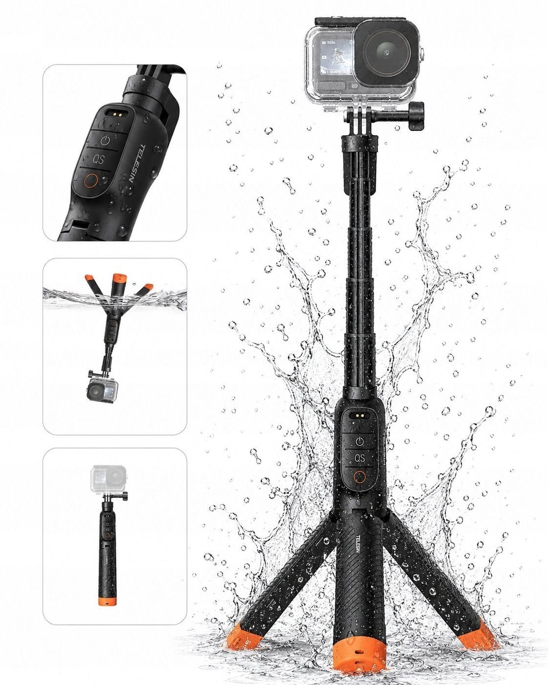 Telesin Selfie Stick Kijek + Pilot
