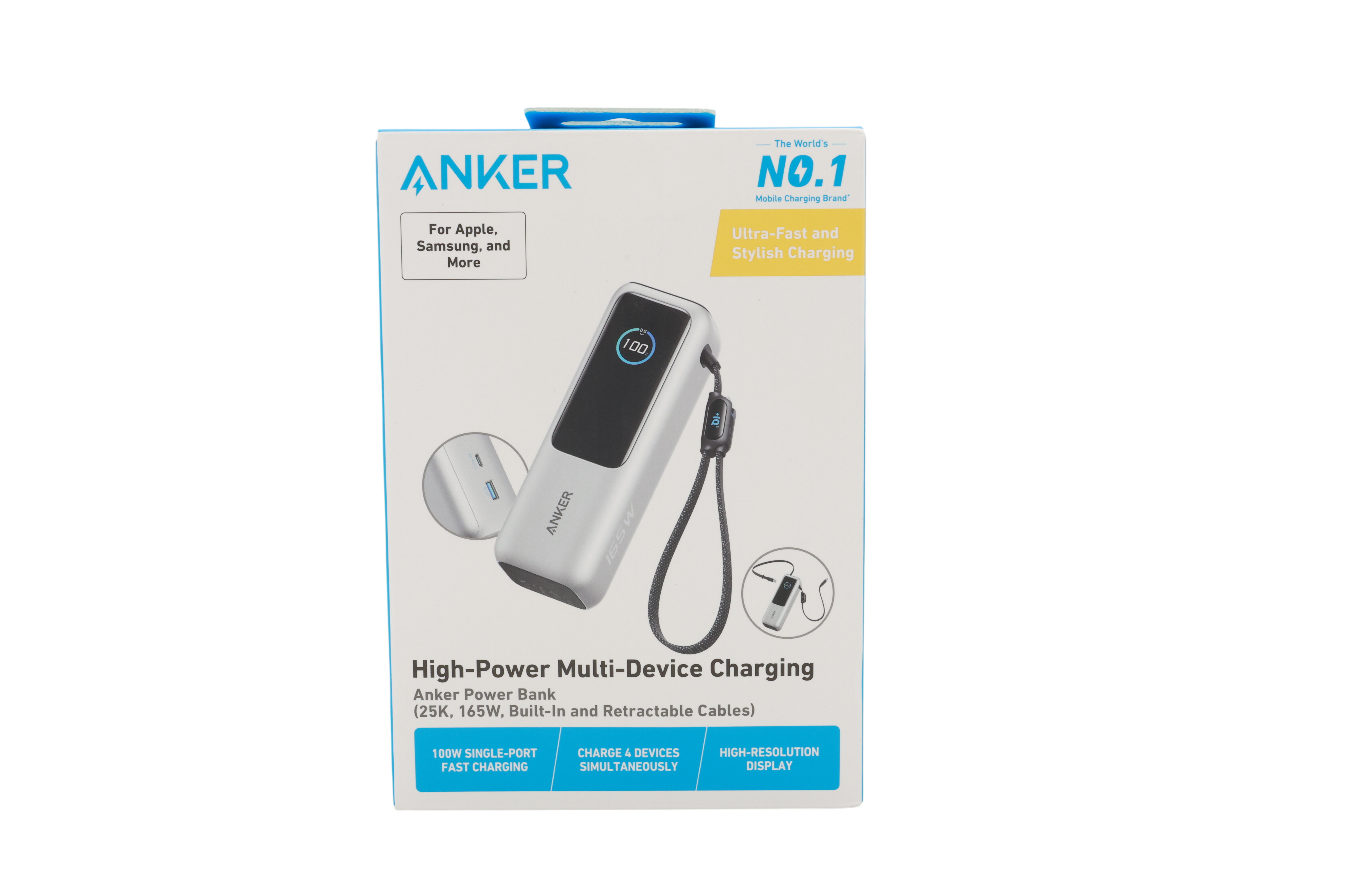 Anker 165W 25000 mAh Laptop Powerbank, Ladegerät