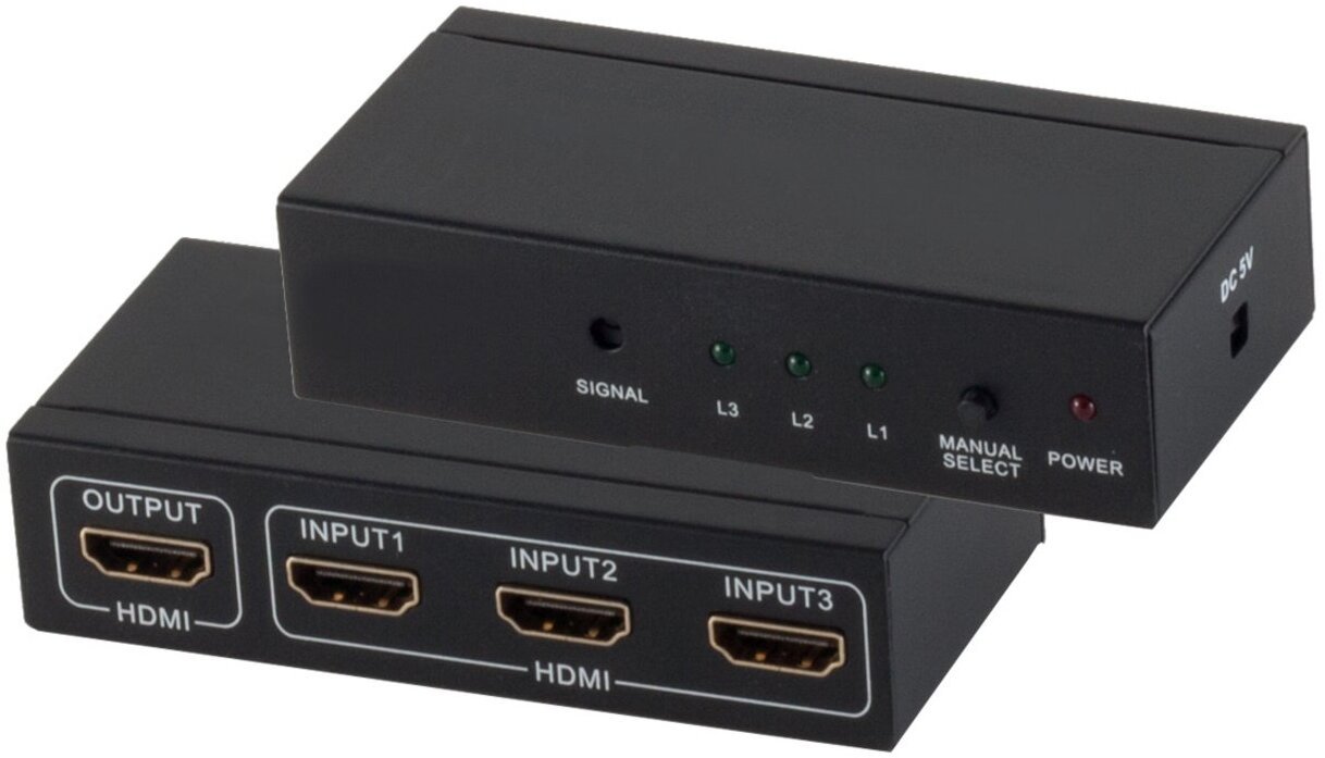 Shiverpeaks Professional HDMI Switch 3xIN 1xOUT