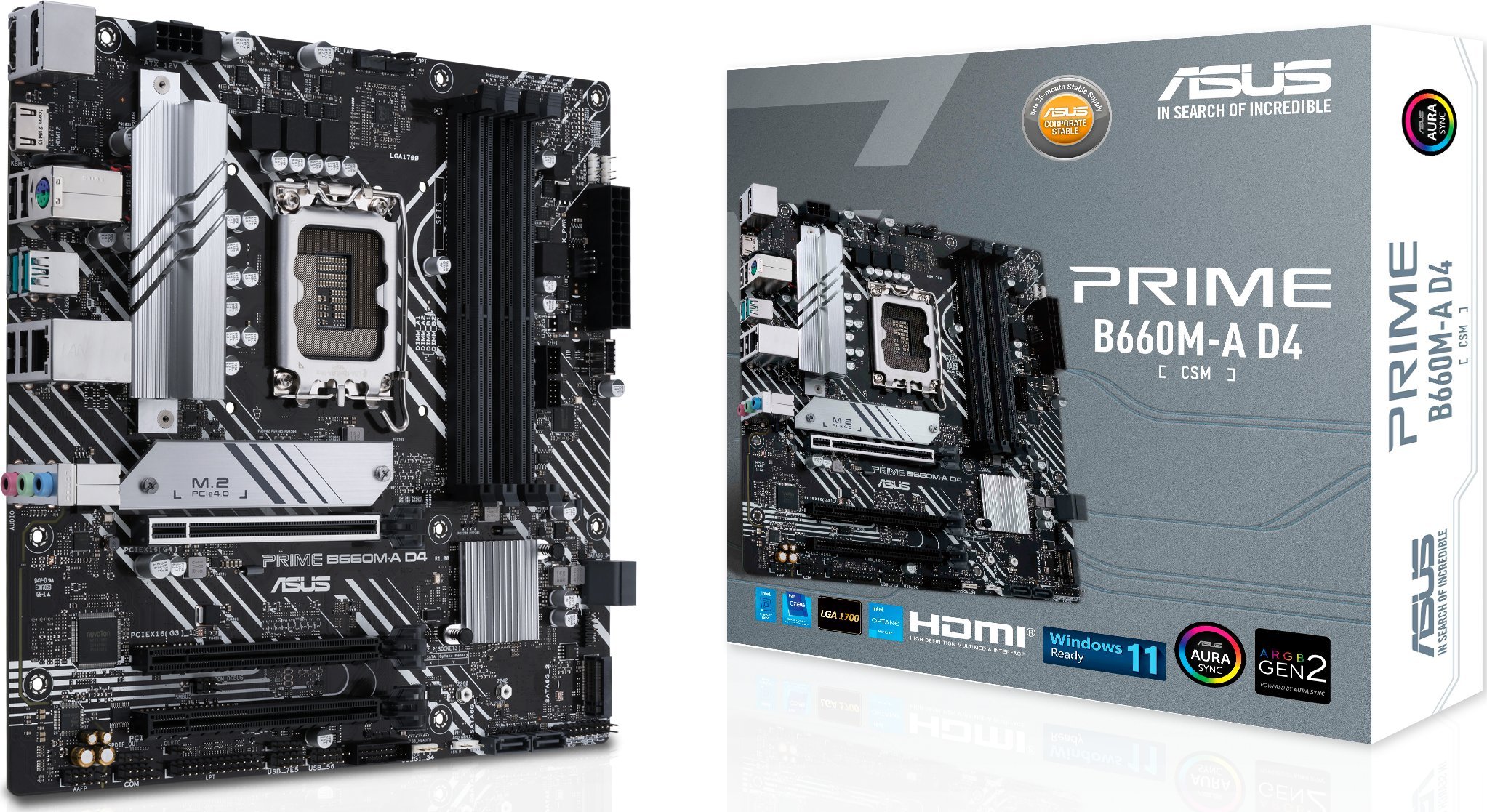 ASUS Prime B660M-A D4-CSM, Intel B660