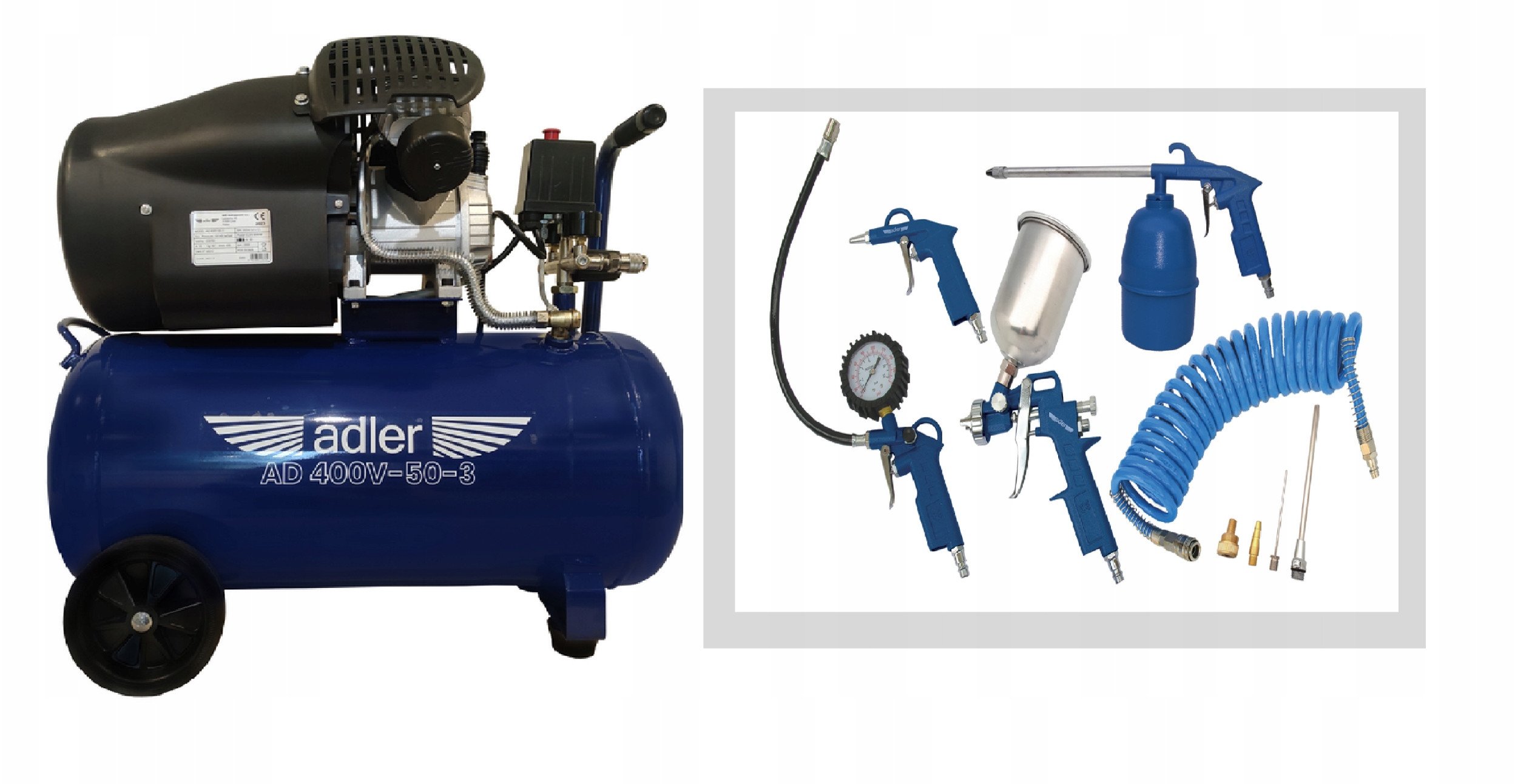 Sprężarka Adler ADLER KOMPRESOR 50l AD400V-50-3