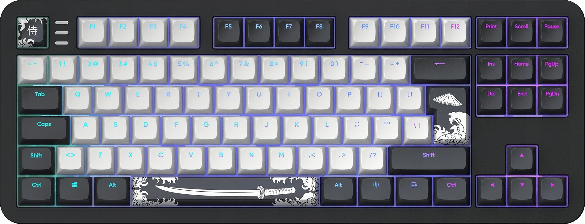 Klawiatura Dark Project ALU87B Bushido G3Ms
