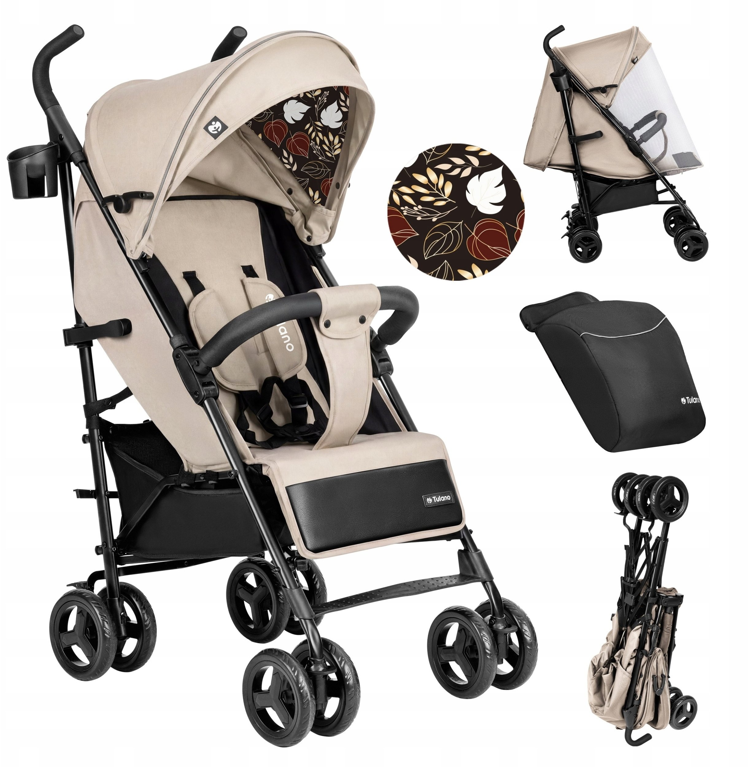 Wózek 4Baby Spacerowy Davos 35 Beige