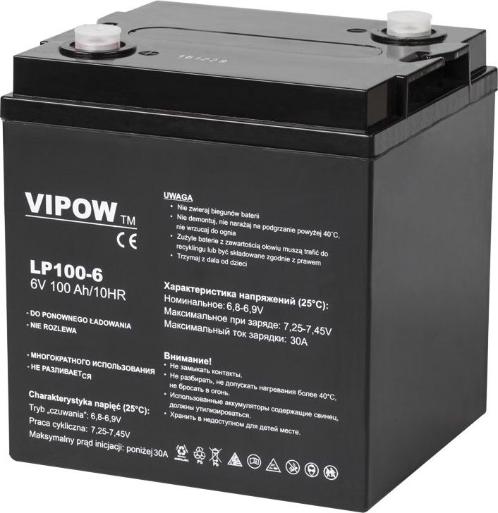 Vipow Akumulator 6V/100Ah (BAT0206) | BAT0206