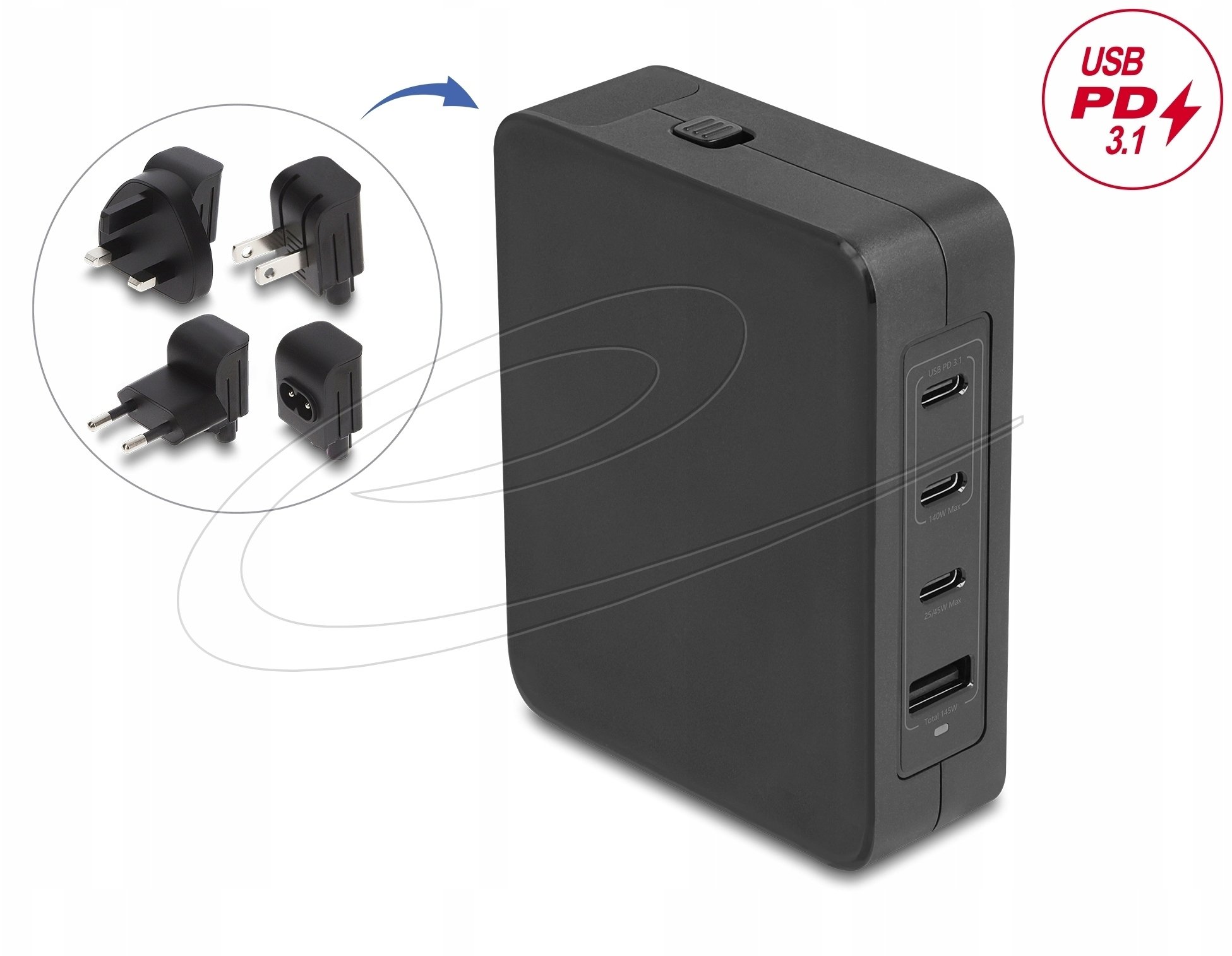 Ładowarka Delock USB GaN Ładowarka 3