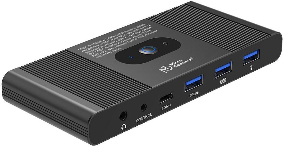 Przełącznik MicroConnect HDMI & USB-C KVM
