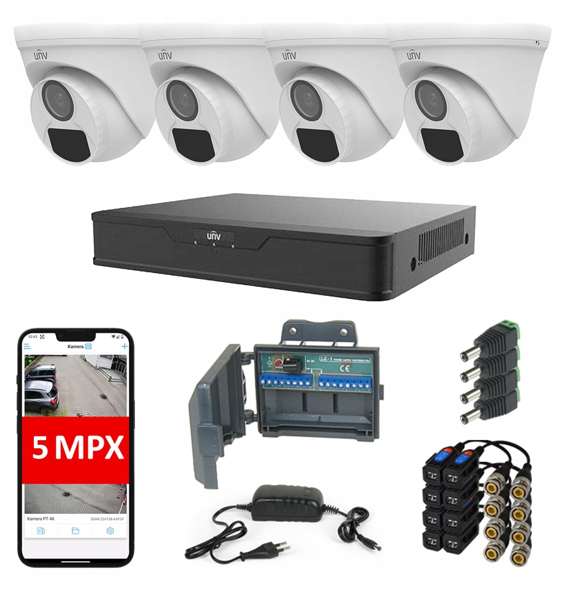 Rejestrator Uniview Zestaw do monitoringu (ZZUNV_8)