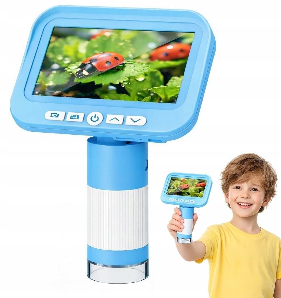 TeleScience Mikroskop cyfrowy z dużym LCD