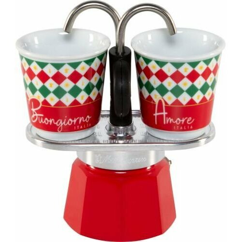 Kawiarka Bialetti Set Mini Express trójkolorowy