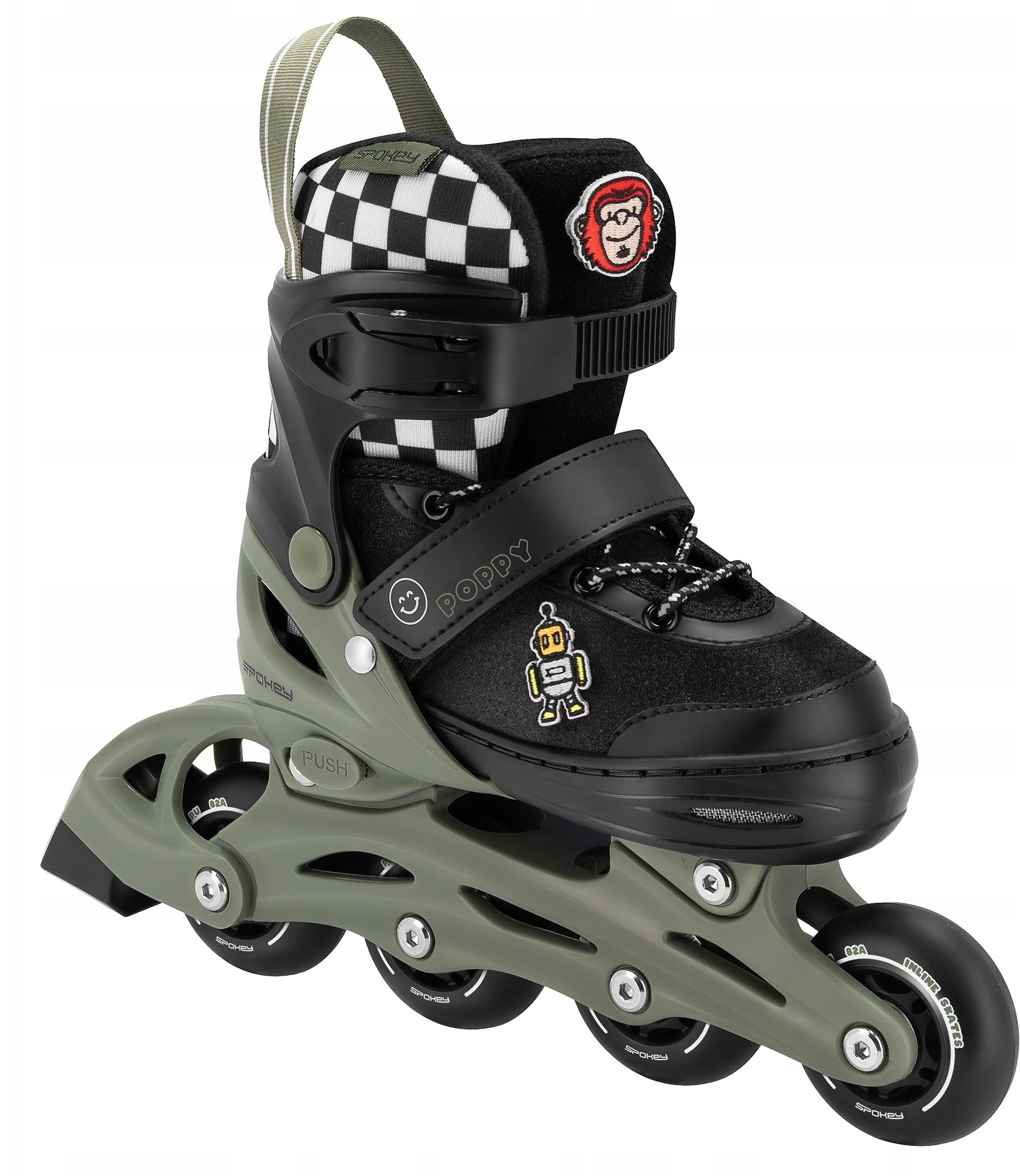 Rolki Spokey Poppy rekreacyjne regulowane zielone