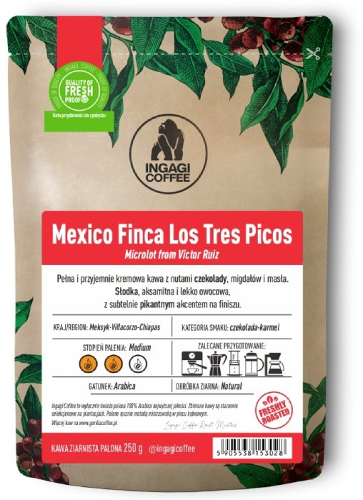 Kawa ziarnista Ingagi Mexico Finca Los