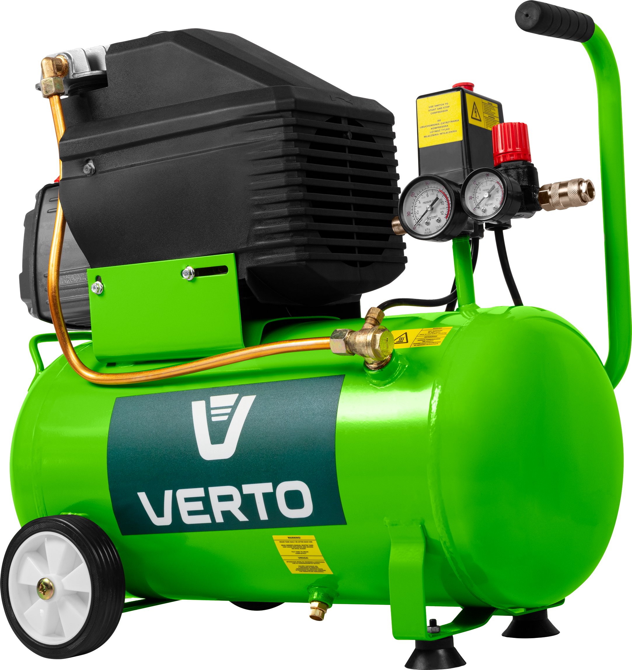 Sprężarka Verto Kompresor olejowy 24l, 230V