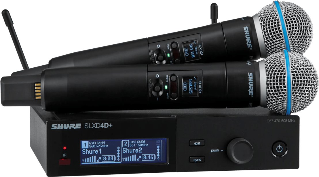 Shure SLXD24D+E/B58-G65 - dual digital wireless