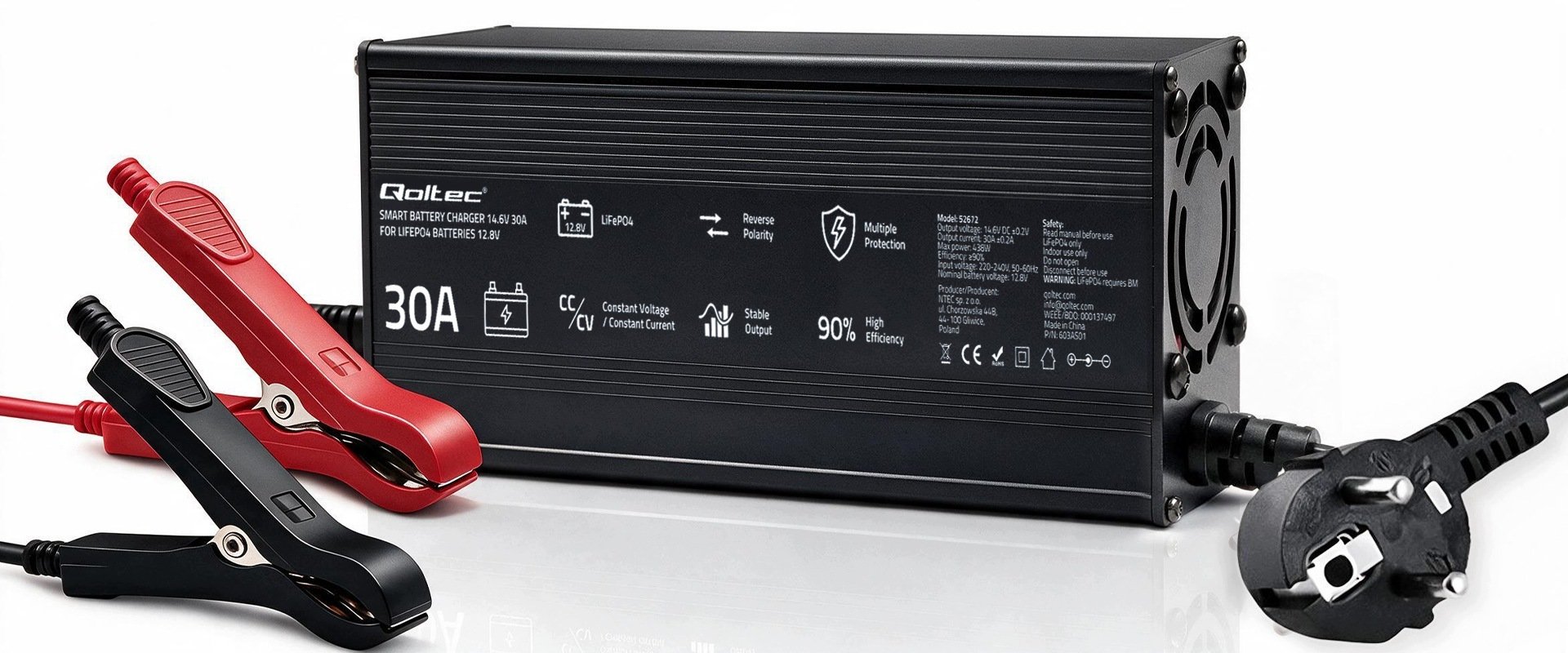 Ładowarka Qoltec Do LiFePO4 12V |