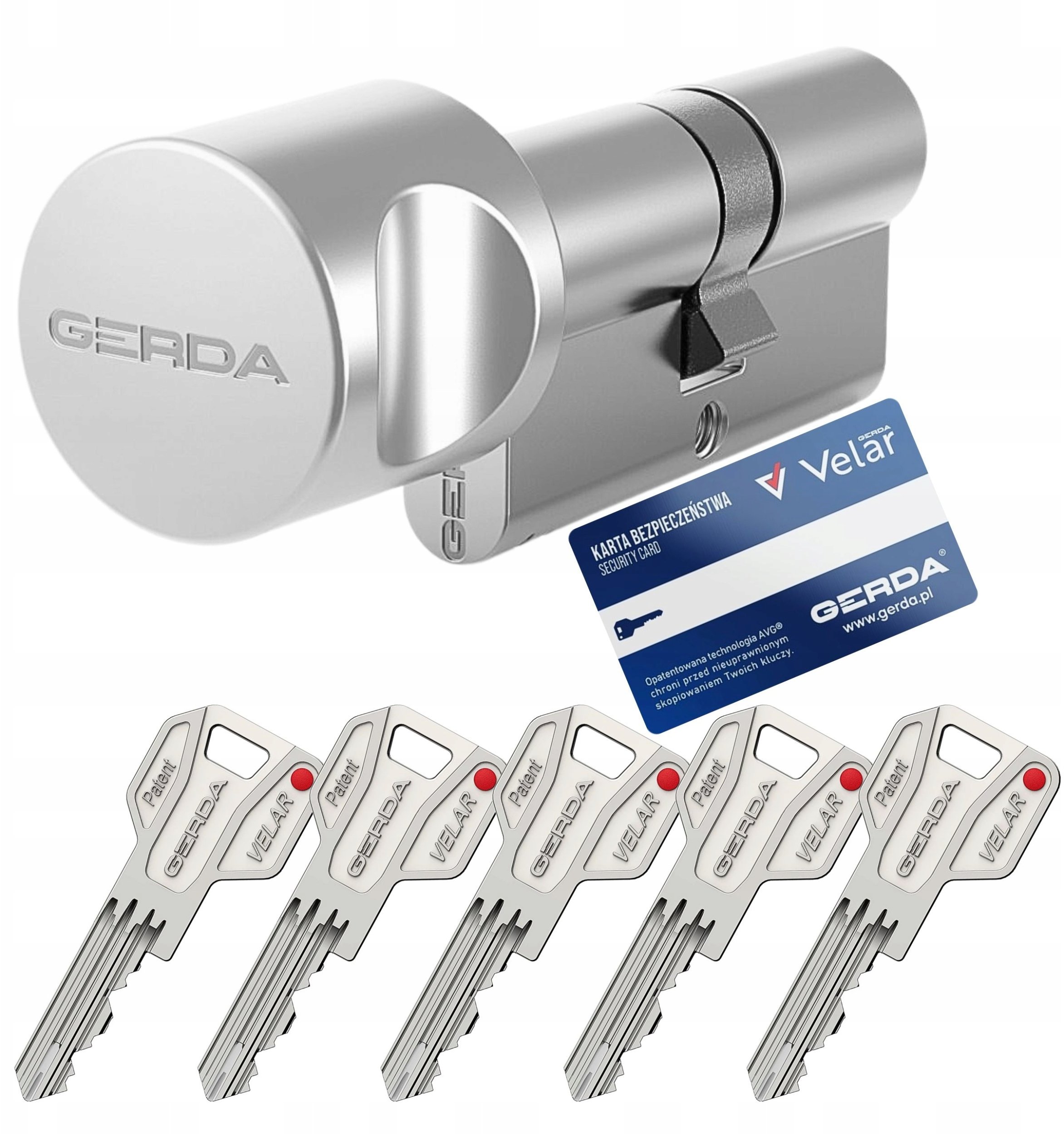 Gerda Wkładka antywłamaniowa Velar PRO G30/50