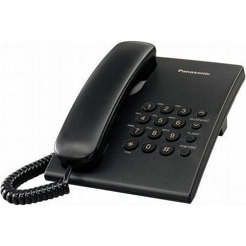Telefon stacjonarny Panasonic KX-TS500FXB Czarny |