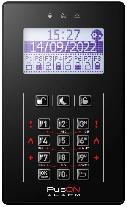 BCS PULSON LCD/C BL czarna klawiatura