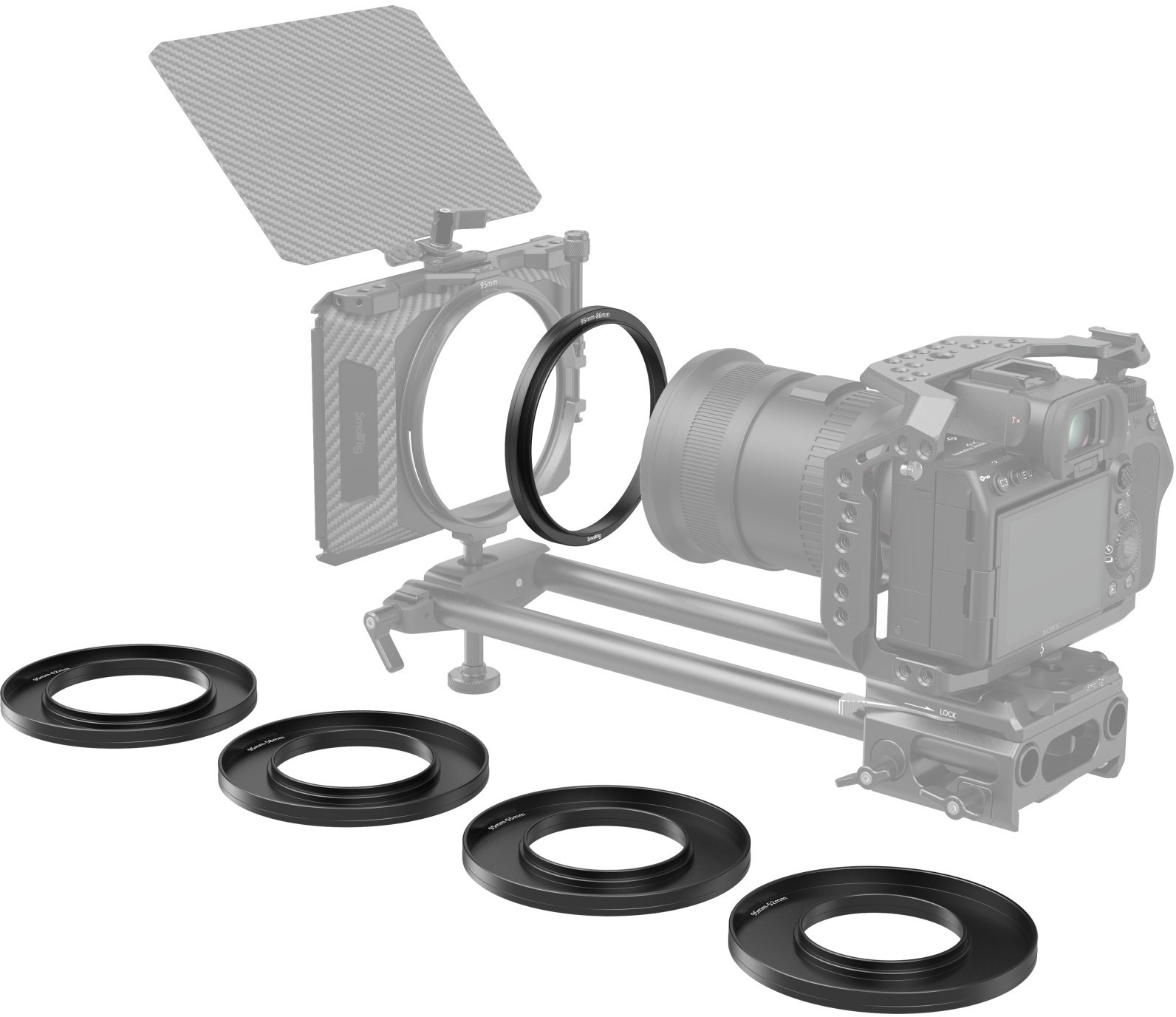 SmallRig Adapter Rings Kit (52, 55