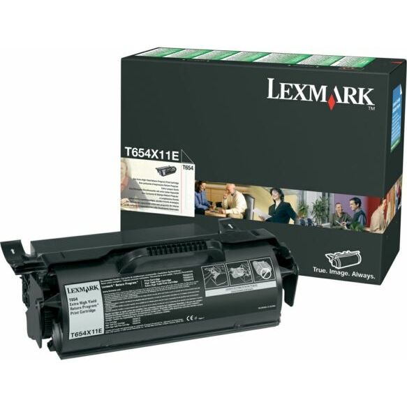 Toner Lexmark T654X11E Black Oryginał (T654X11E)