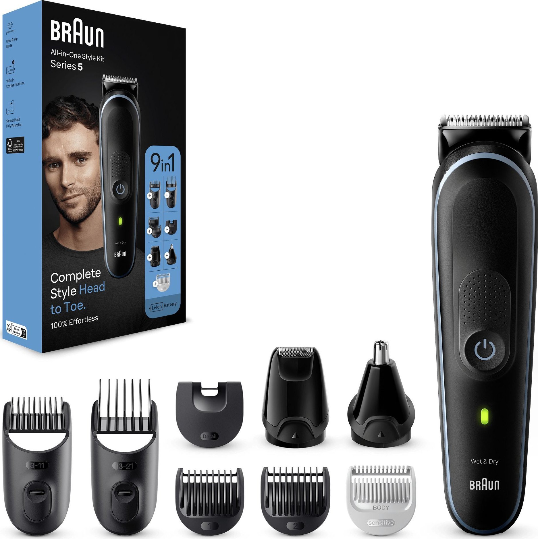 Braun Braun MGK5411, Black, Blue, 1