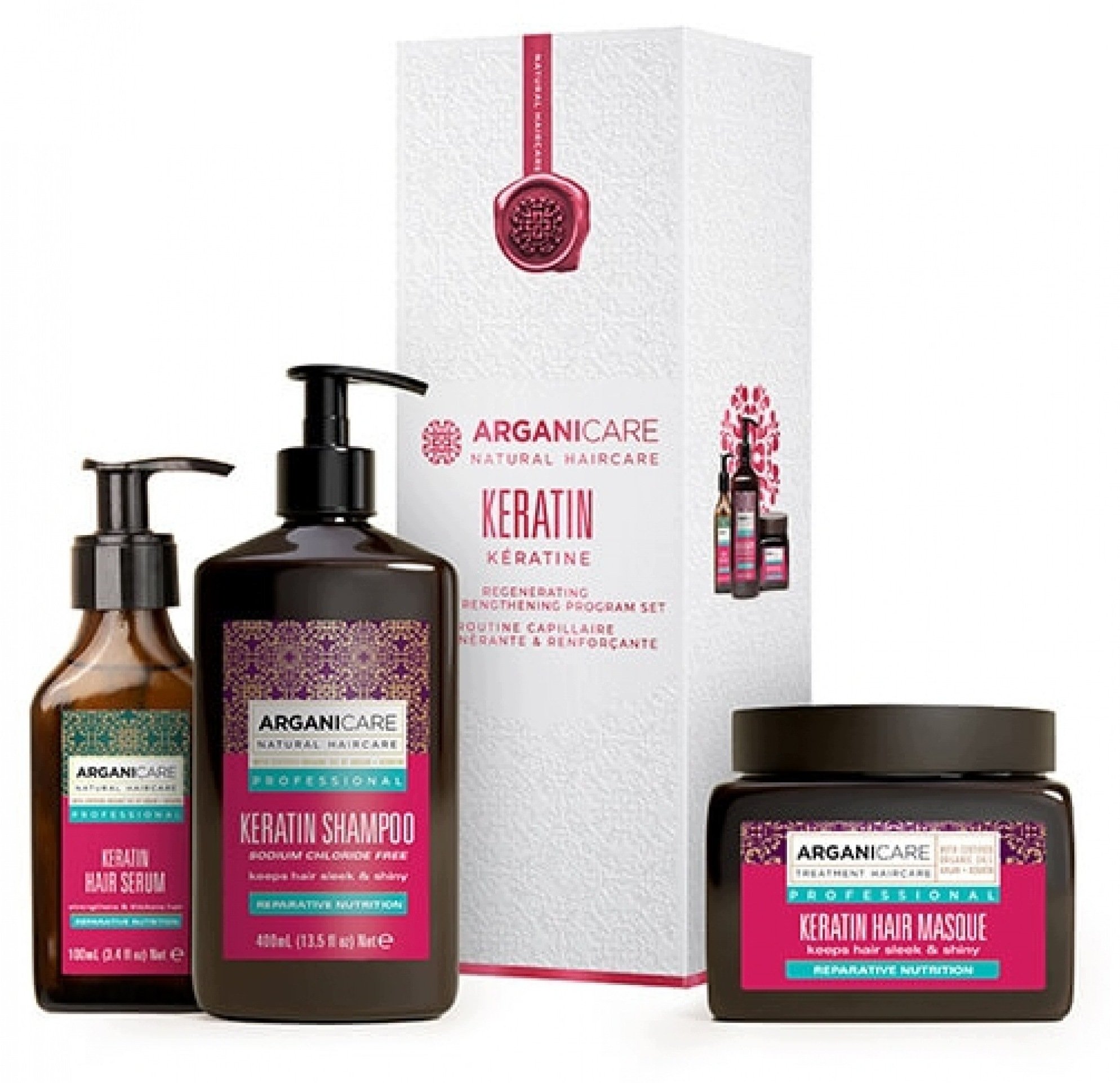 Arganicare Set : Keratin, Hair Shampoo