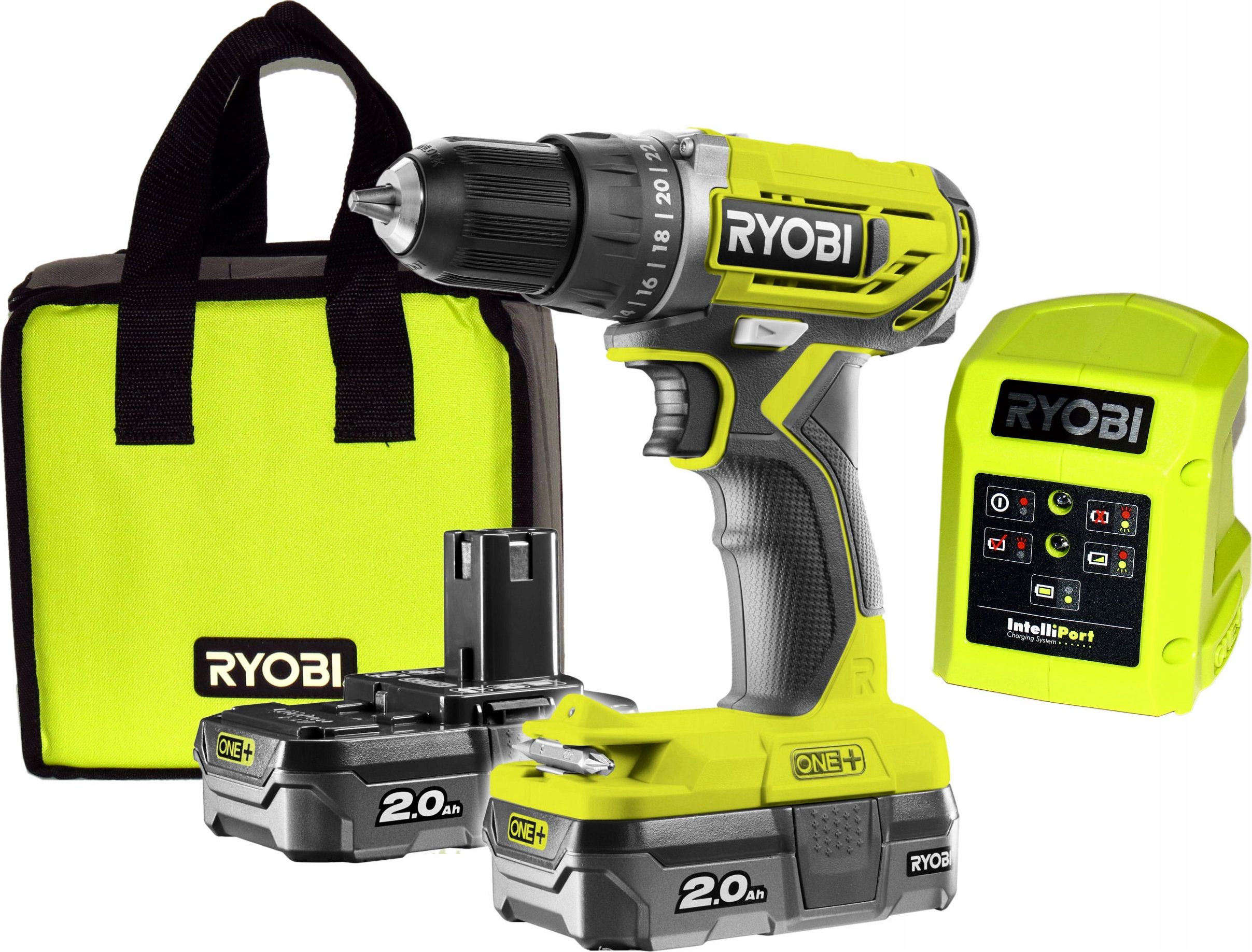Wiertarko-wkrętarka Ryobi R18DD2-220S 18 V 2