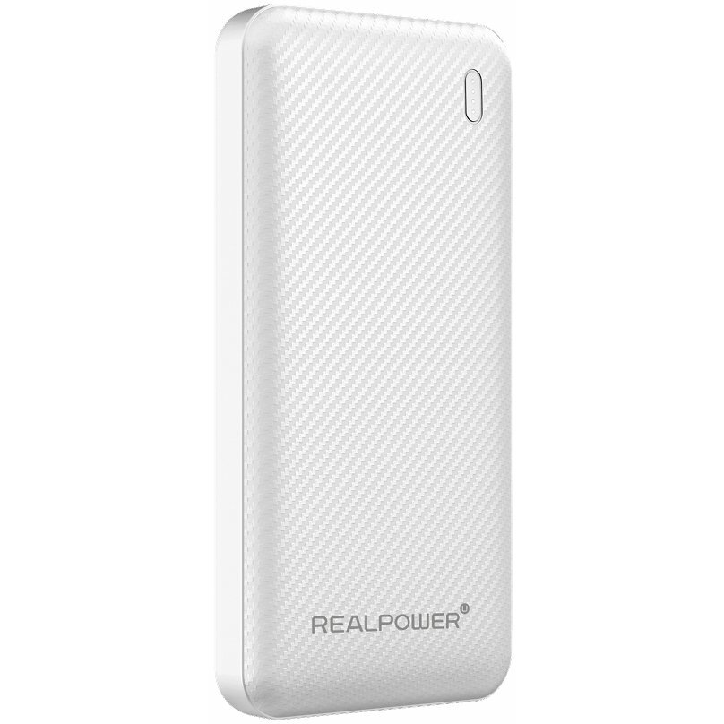 Powerbank Realpower PB-10000 SSB 10000mAh Biały
