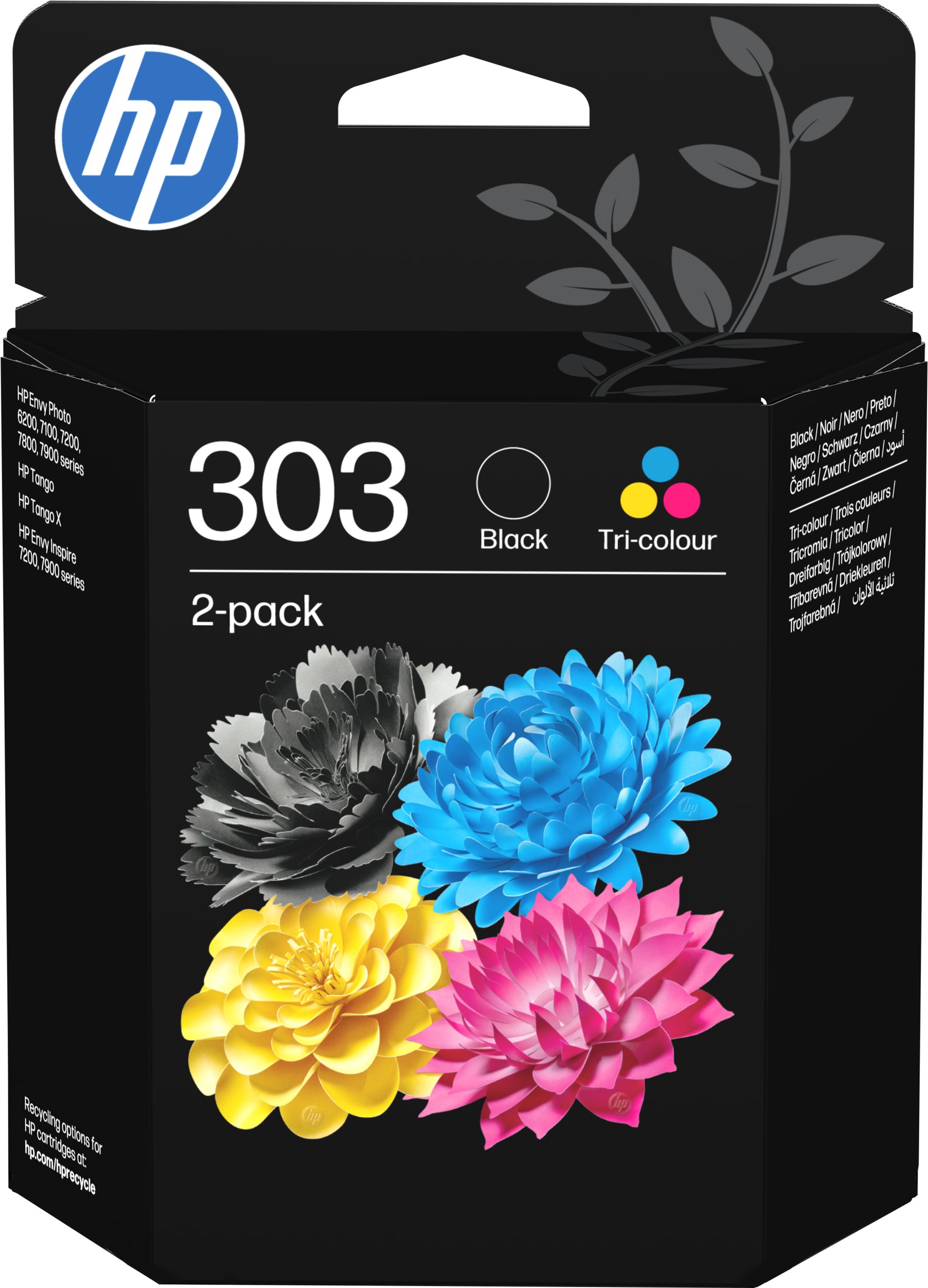 Tusz HP 303 2-PACK BLACK/TRI-COLOR (3YM92AE#30A)