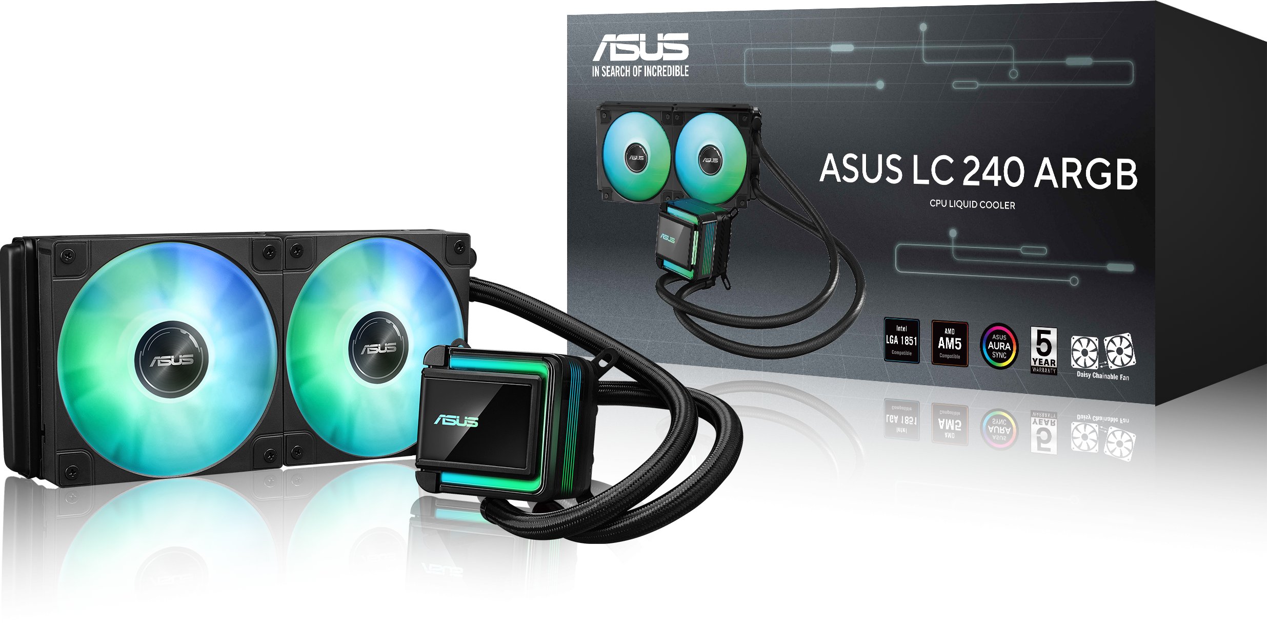 Chłodzenie wodne Asus LC 240 ARGB