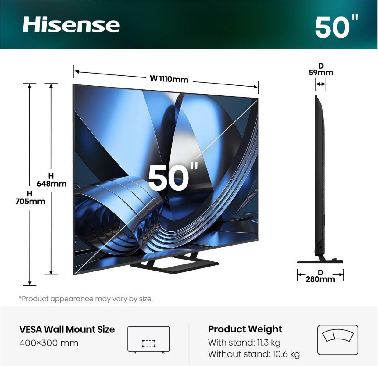 Telewizor Hisense (50U7SE) | 50U7SE |
