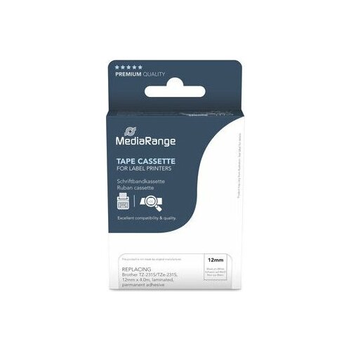 MediaRange MediaRange Schriftbandka. Brother TZ-231S/TZe-231S 12mm
