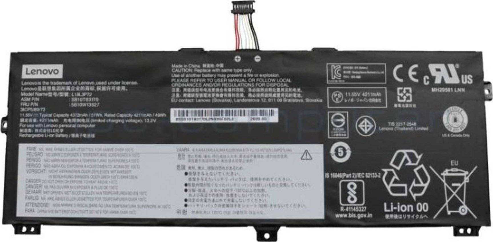 Bateria Lenovo Battery 3c,50Wh,LiIon