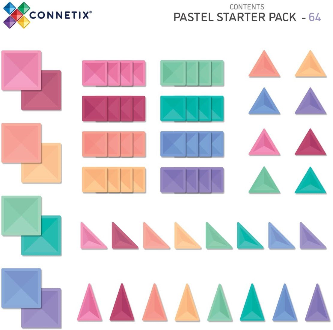 Trefl CONNETIX Pastel Starter Pack 64