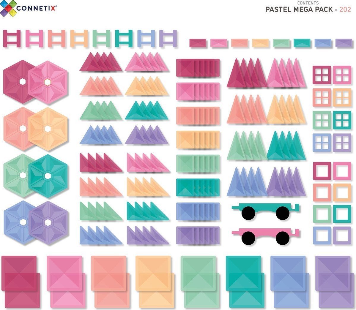 Mega Creative CONNETIX Pastel Mega Pack