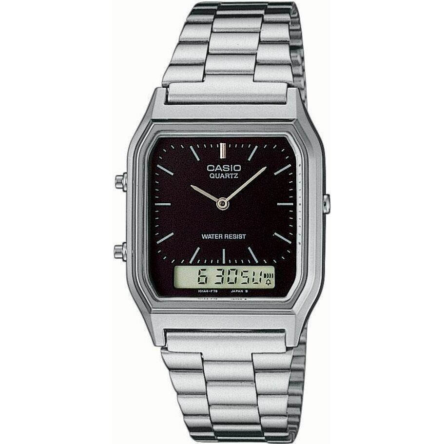 Zegarek Casio Męski AQ-230A-1DMQYES Retro srebrny