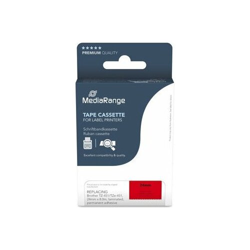 MediaRange MediaRange Schriftbandka. Brother TZ-451/TZe-451 24mm