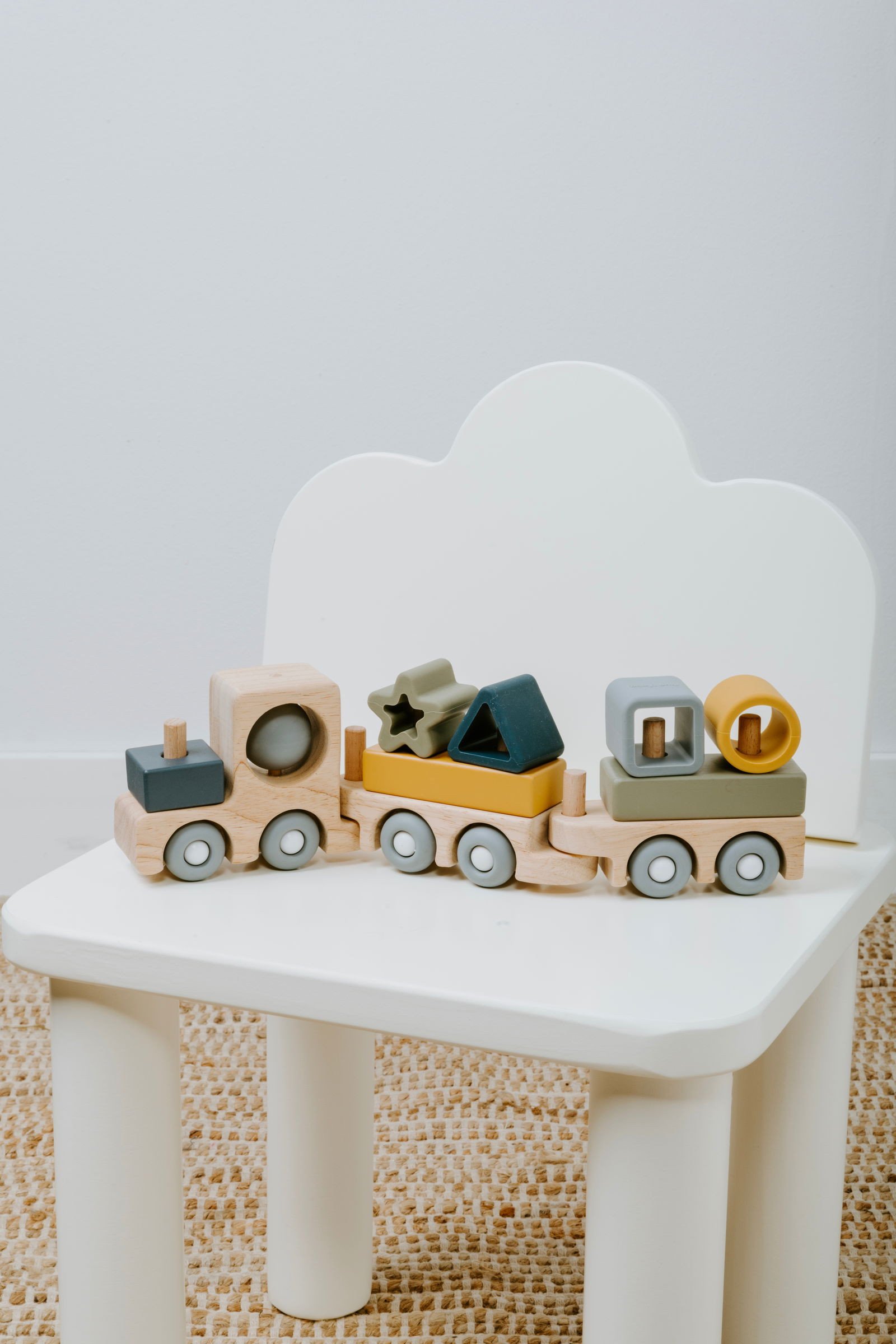 Baczek Baby`s only wooden toy train