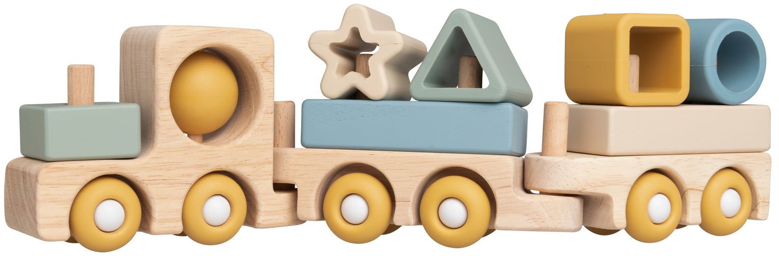 Baczek Baby`s only wooden toy train