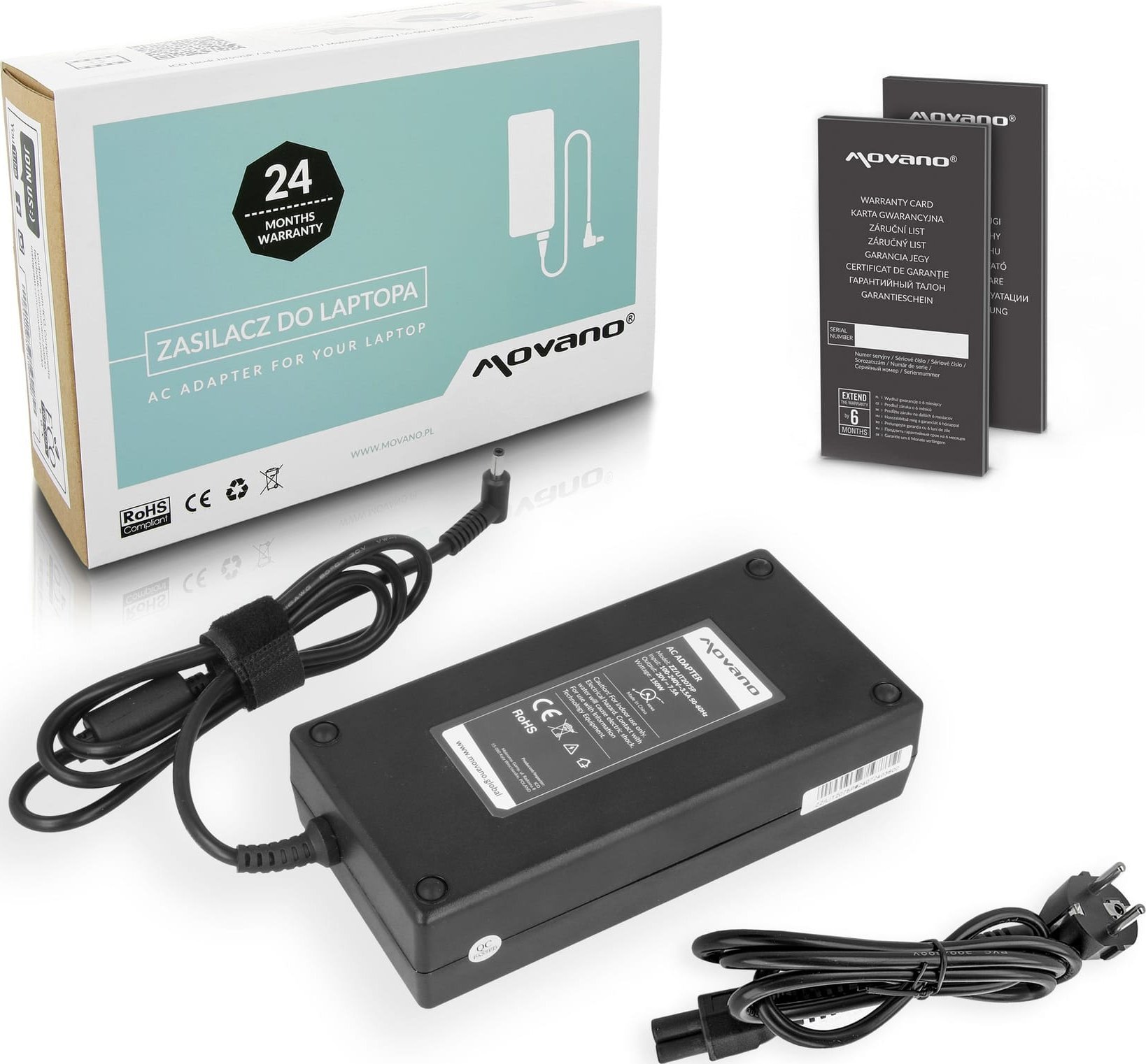 Zasilacz do laptopa Movano 150 W