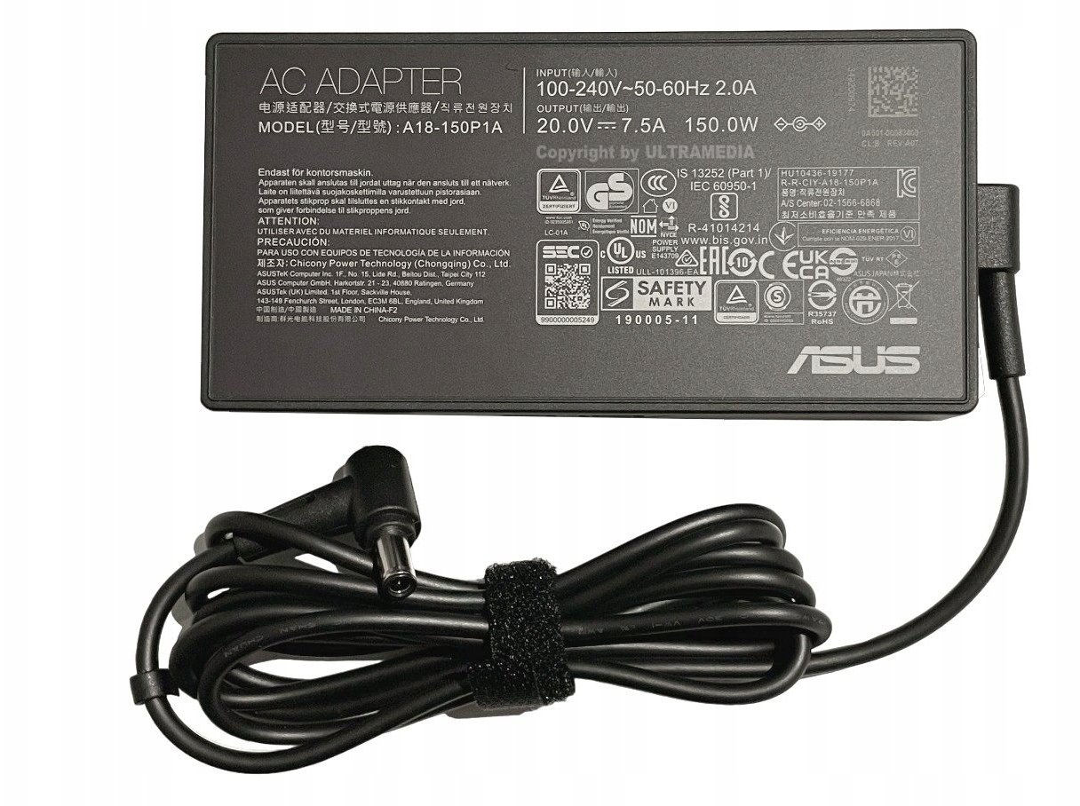 Zasilacz Asus Adapter 150W 20V 3PIN