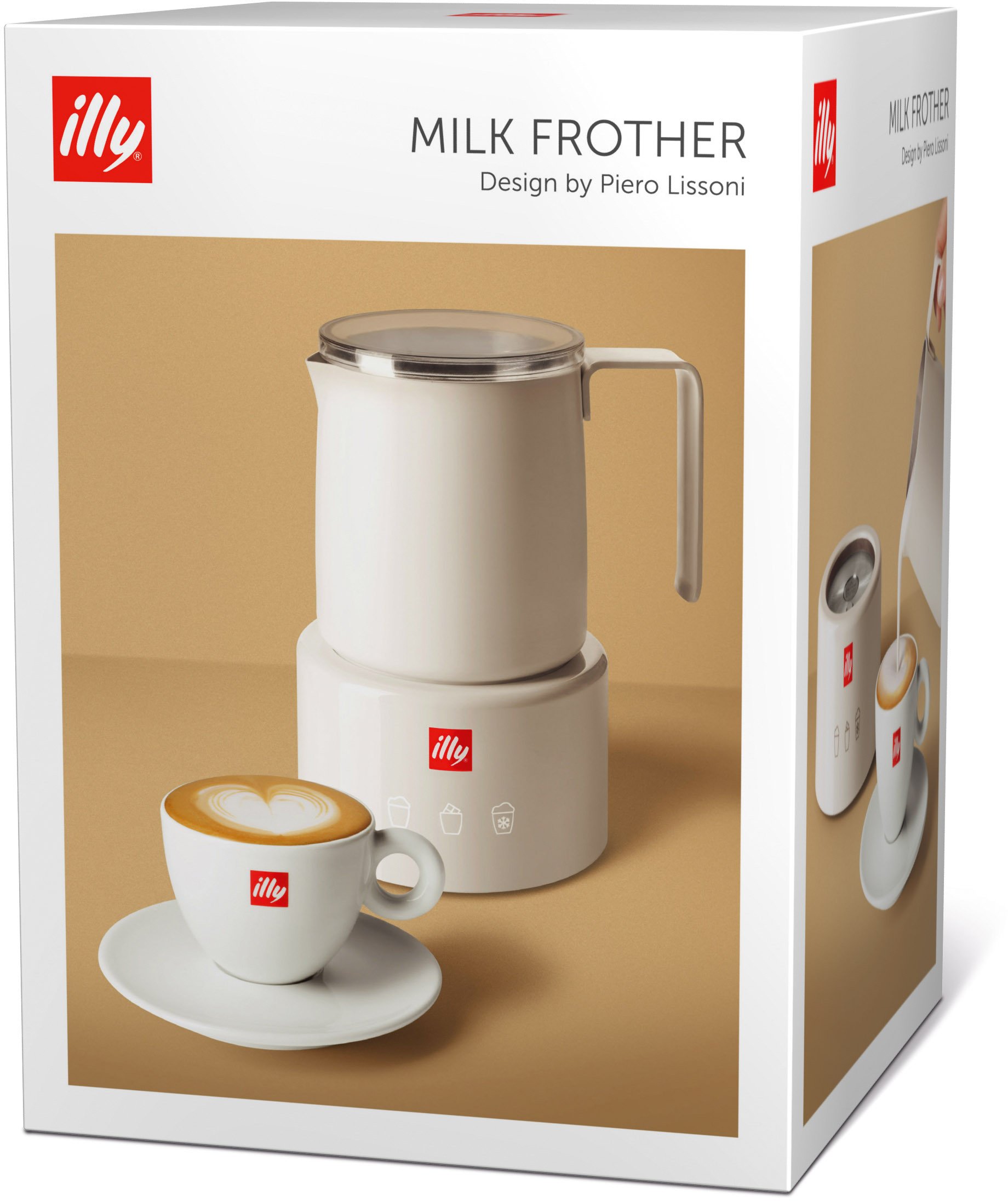 Illy Milchaufschäumer weiß by Piero Lissoni