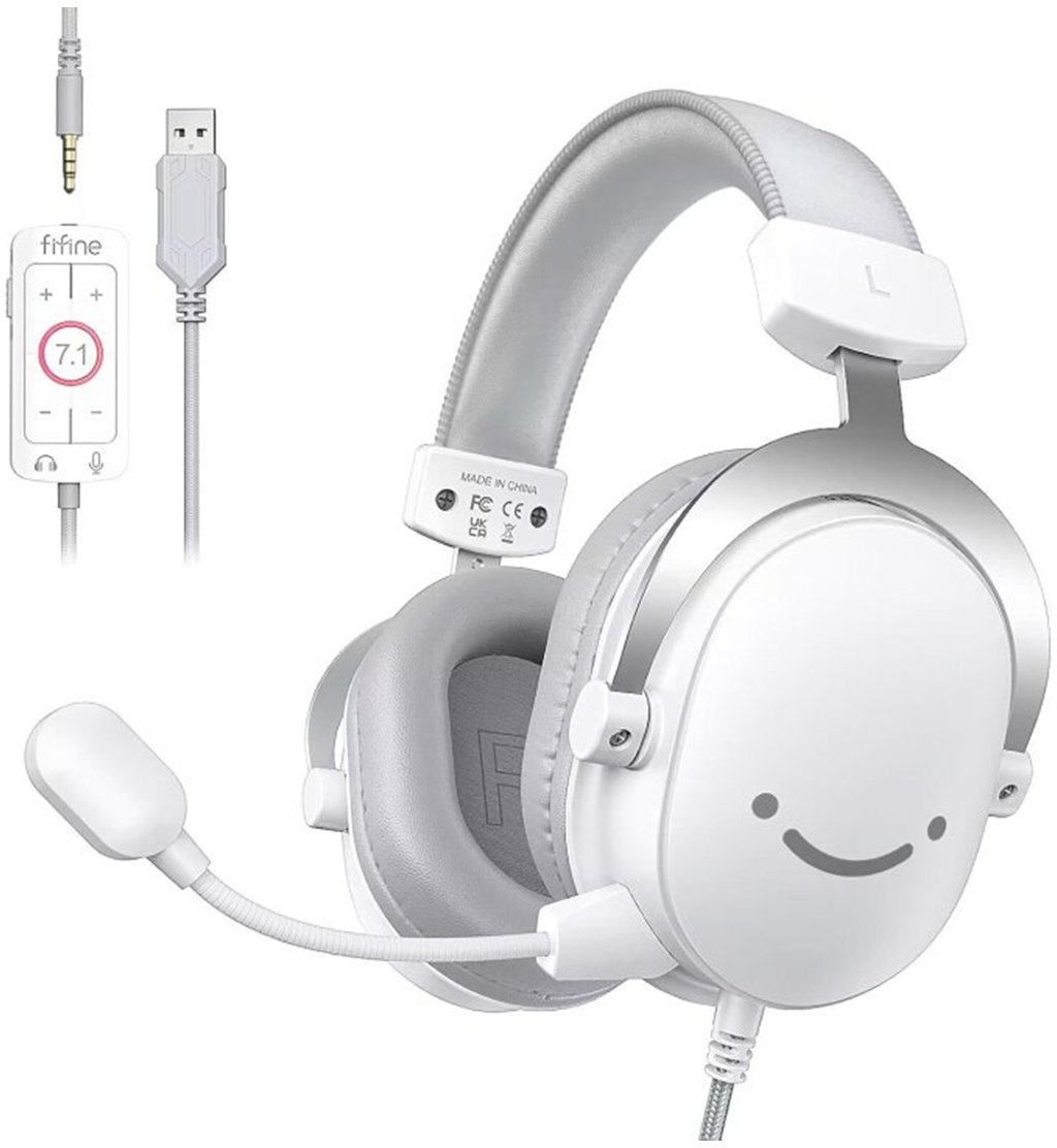 Fifine H9W gaming headphones (white) |