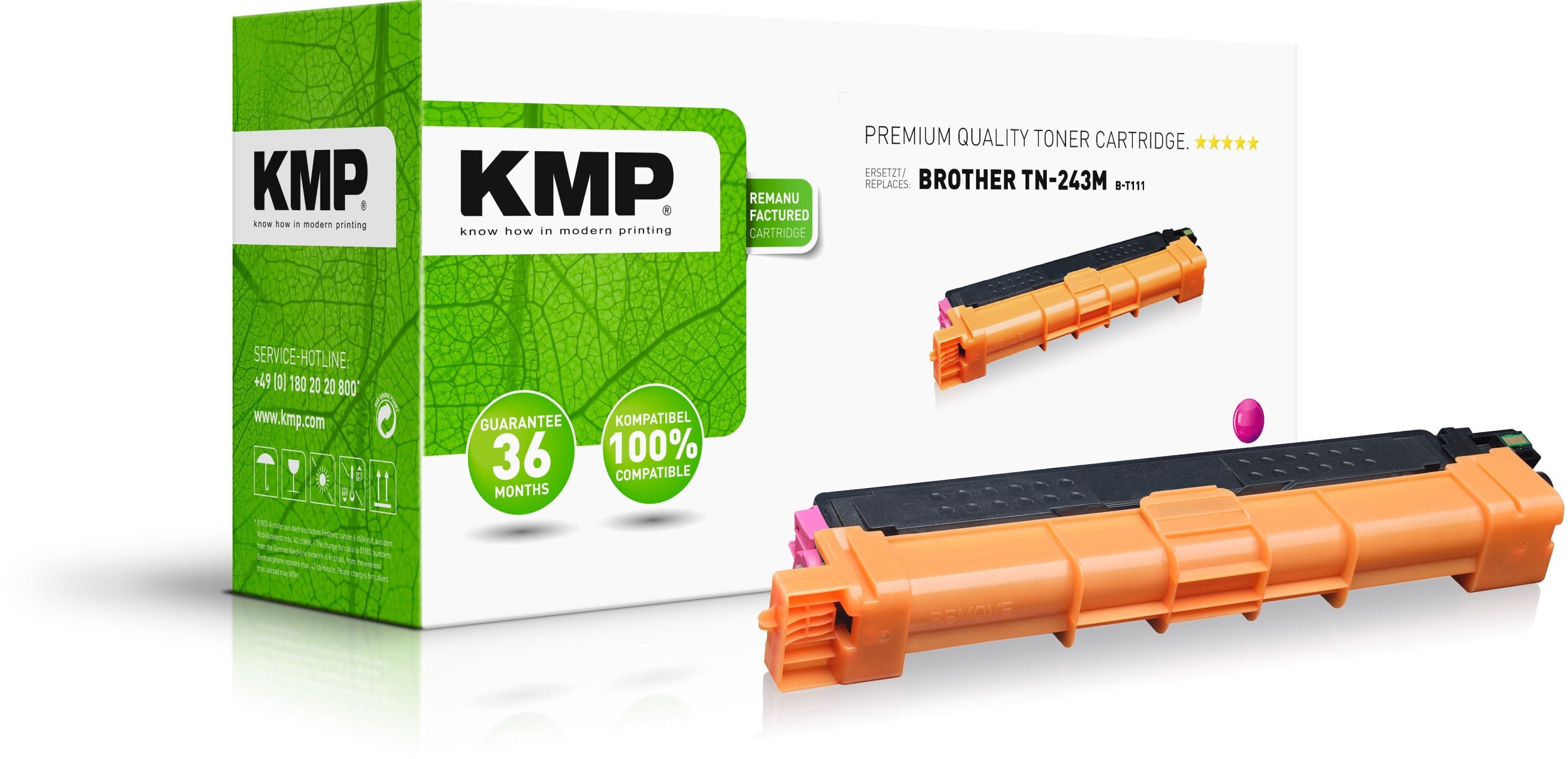 Toner KMP magenta zastępuje Brother TN243M