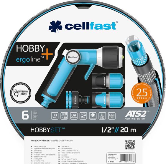 Cellfast Zestaw zraszający Hobby 1/2`` 20m